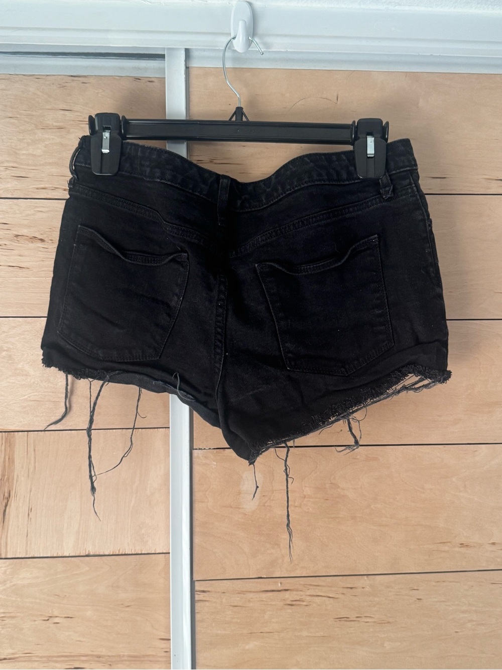 Universal Thread Black Frayed Denim Shorts